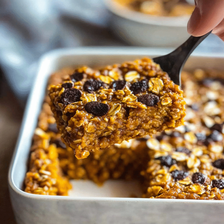Pumpkin Baked Oatmeal Recipe
