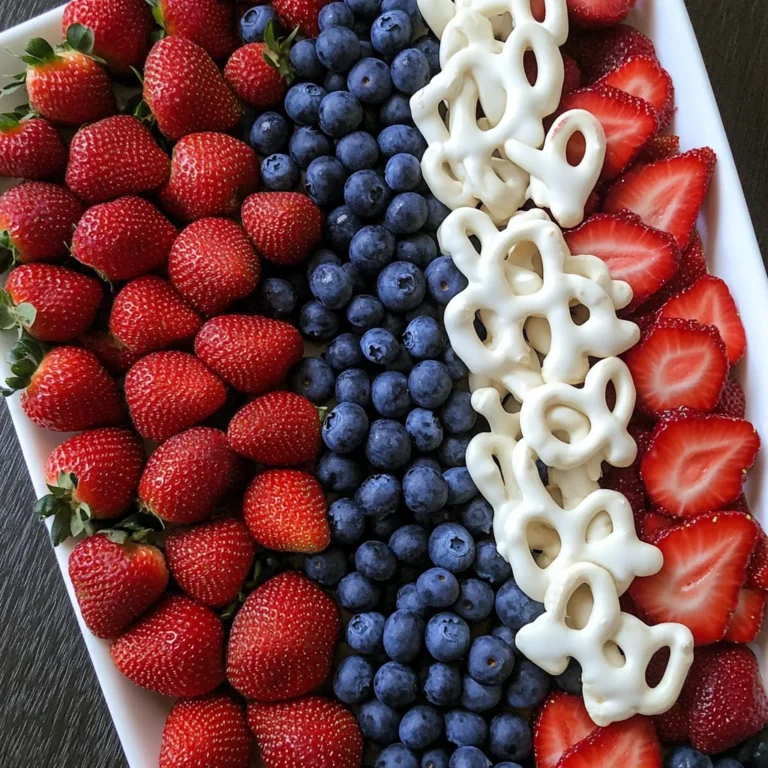 4th of July Fruit Platter Idea | How to Make an American Flag