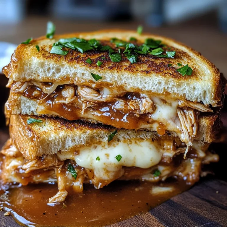 BBQ Chicken Grilled Cheese Sandwich