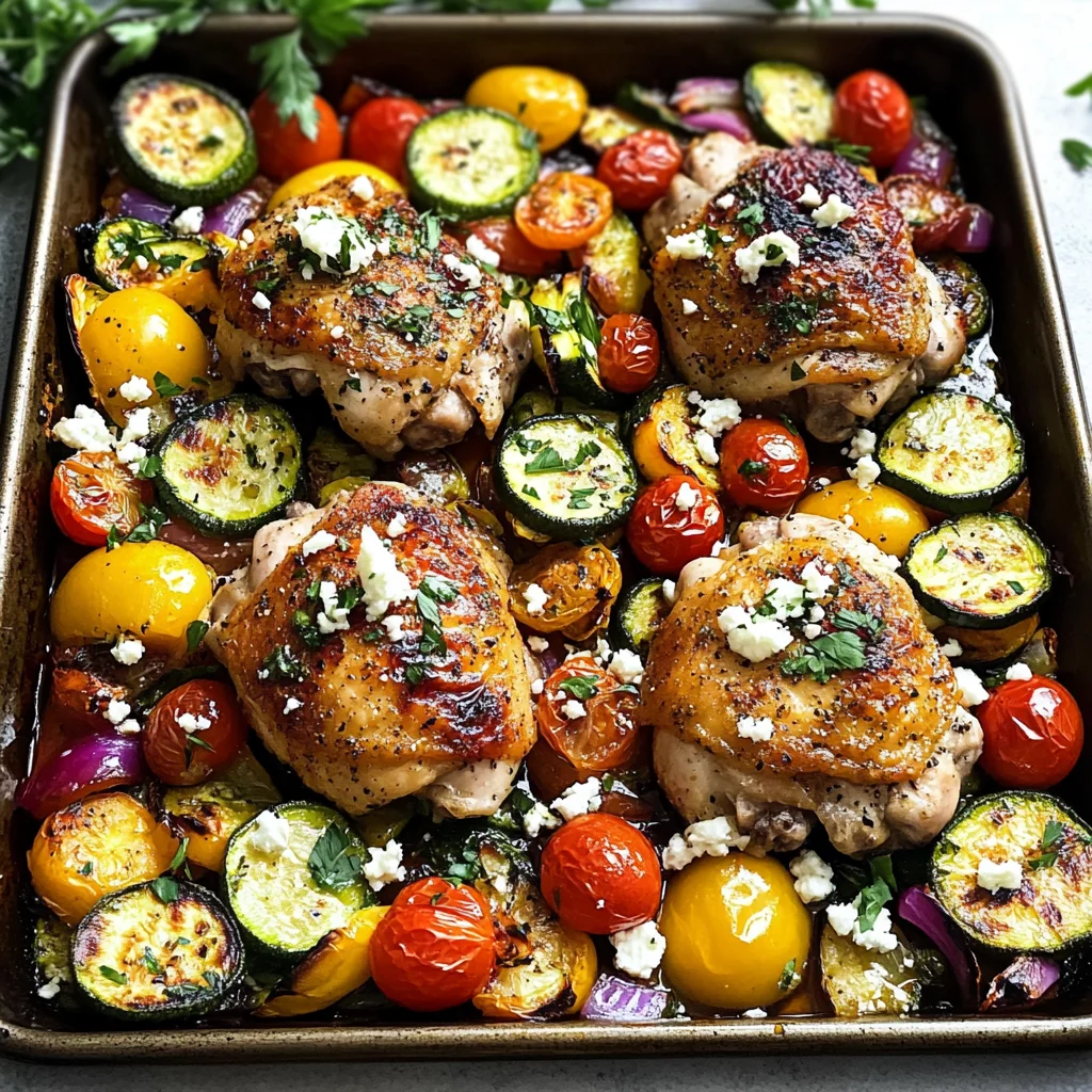 Greek Sheet Pan Chicken Dinner