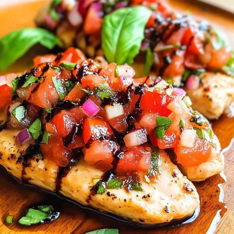 Grilled Bruschetta Chicken Recipe