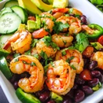 Lime Cilantro Shrimp and Black Bean Salad