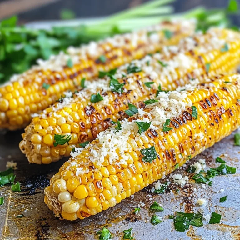 Parmesan Garlic Grilled Corn