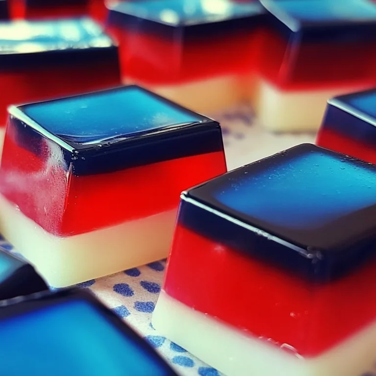 Red, White and Blue Finger Jello