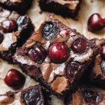 Roasted Chocolate Cherry Brownies