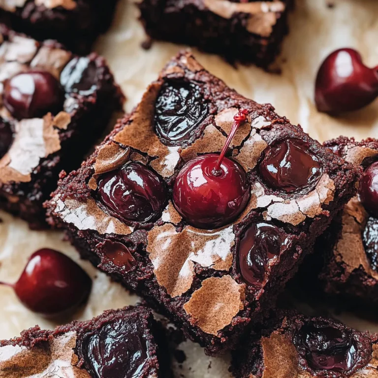 Roasted Chocolate Cherry Brownies