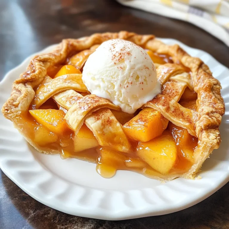 The Best Peach Pie