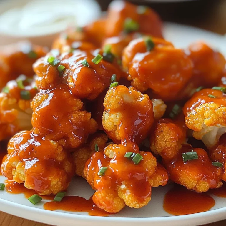 Air Fryer Buffalo Cauliflower