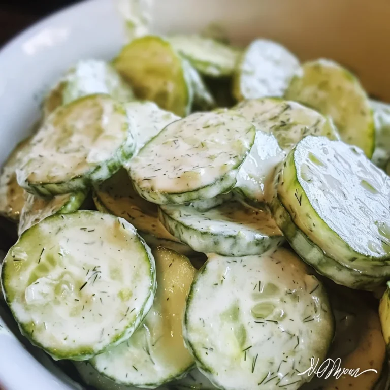 Creamy Cucumber Salad