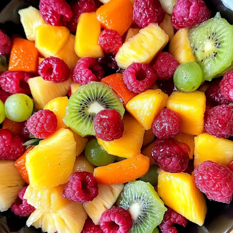 Fruit Salad with Honey Lime Dressing