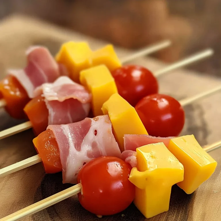 Ham and Cheese Appetizer Skewers