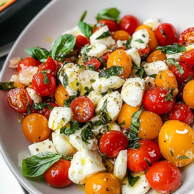 Marinated Cherry Tomato and Mozzarella Salad