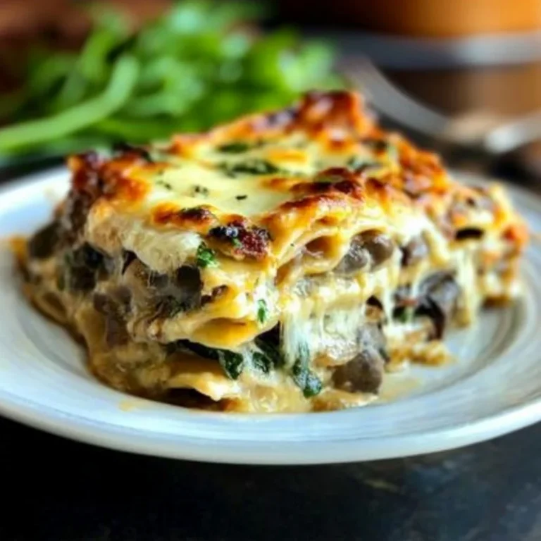 Mushroom and Spinach Lasagna