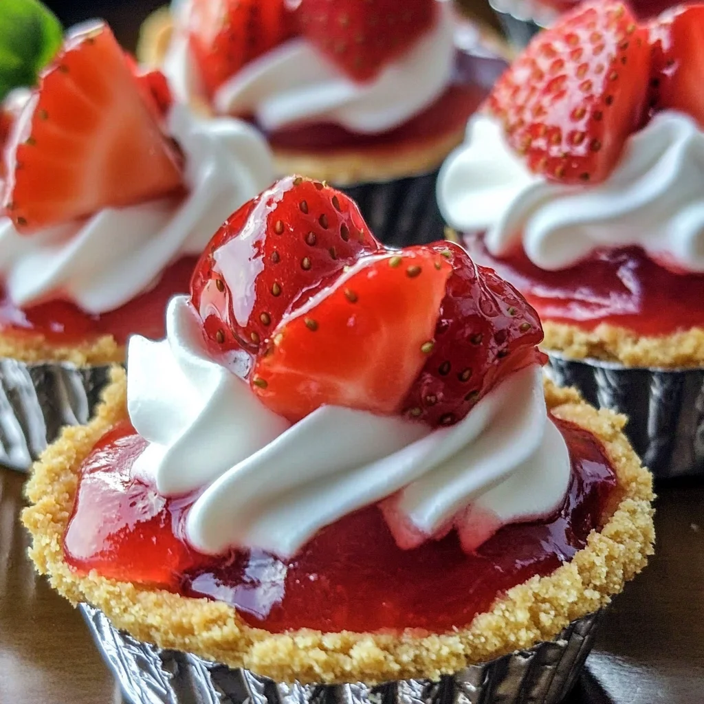 No Bake Strawberry Pies