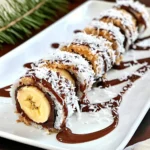 Quick and Easy Dessert Sushi (with Bananas + Nutella)