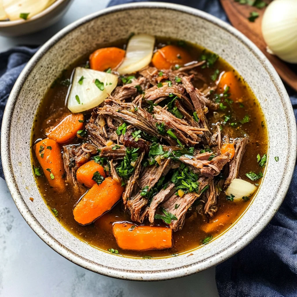 Slow Cooker Garlic Herb Pot Roast