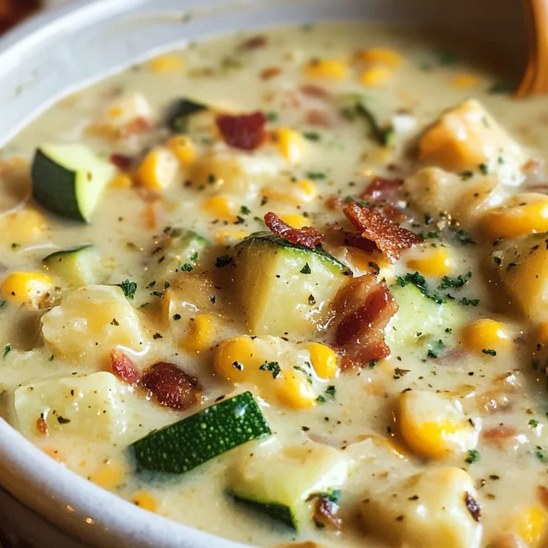 Summer Corn and Zucchini Chowder Recipe