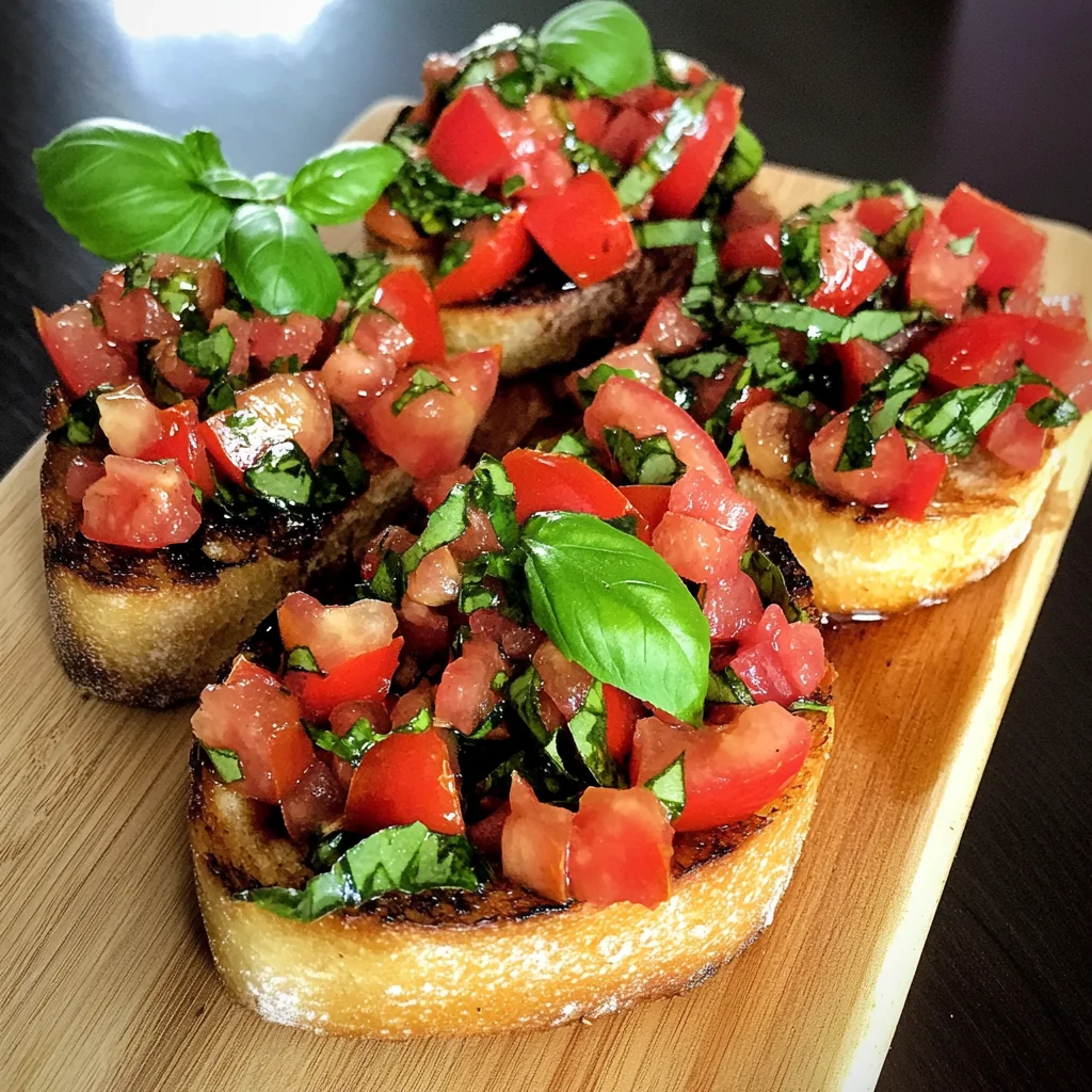 Tomato & Basil Bruschetta Recipe