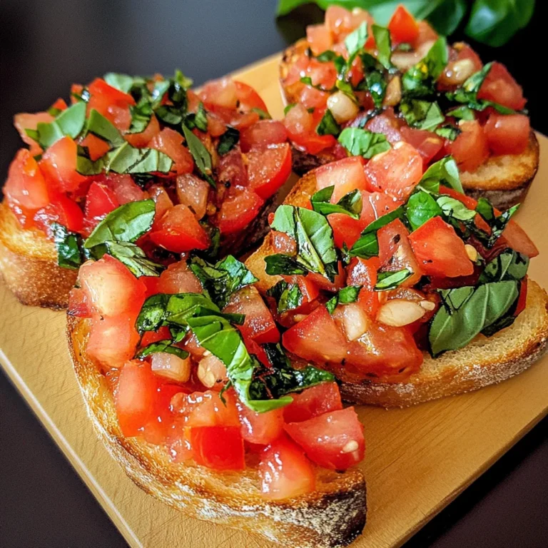 Tomato & Basil Bruschetta Recipe